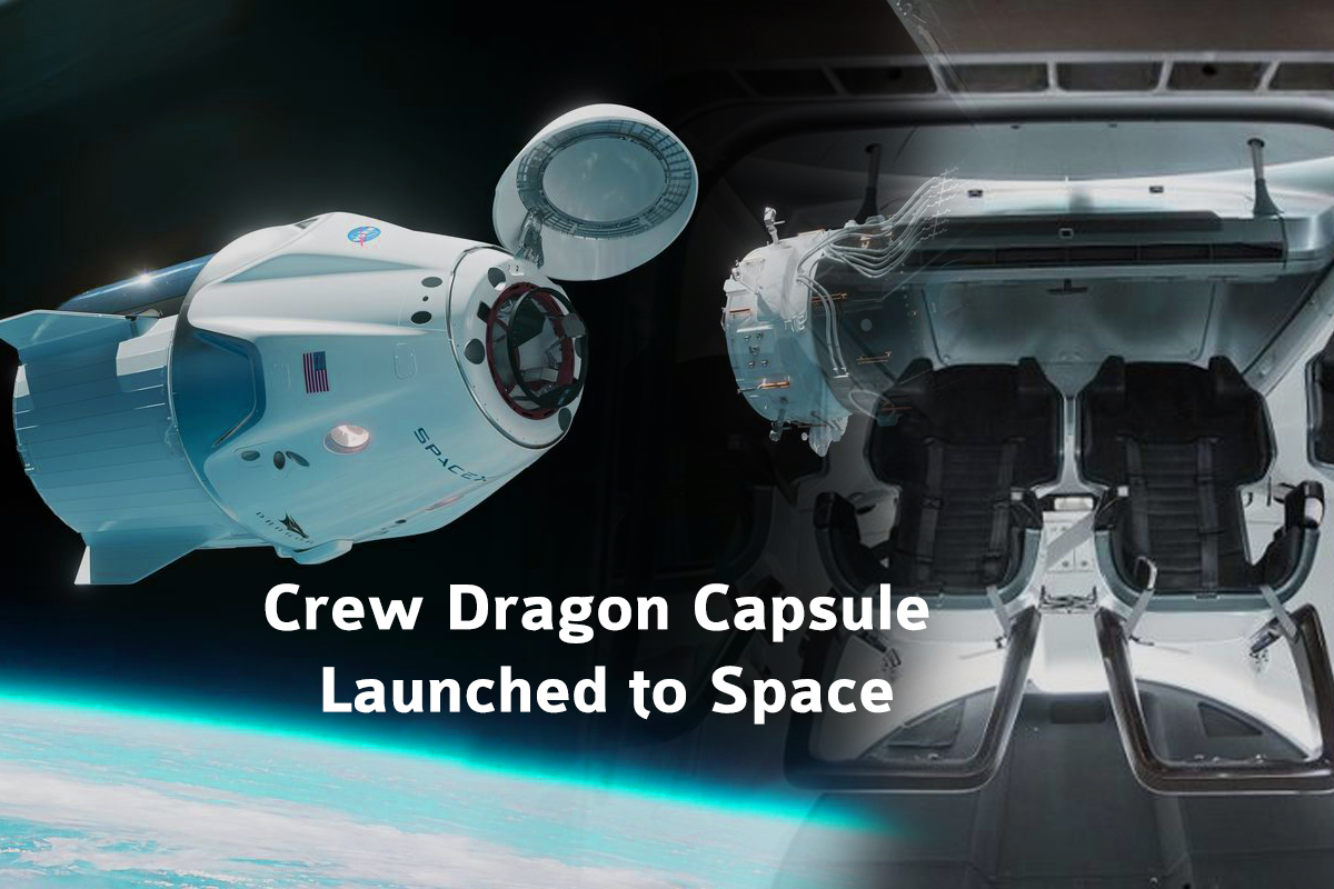 Crew Dragon Capsule Launched to Space Station from SpaceX for NASA Astronauts Test