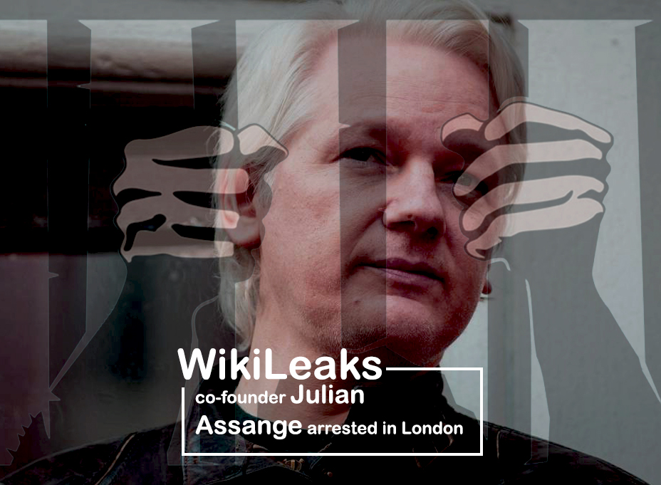 Co-founder of WikiLeaks Detained in London facing Extradition to the U.S.