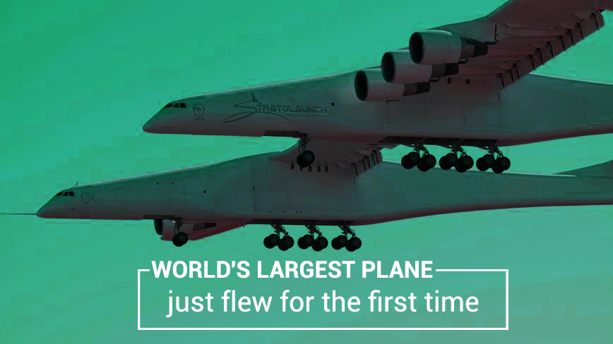 For the First Time World's Largest Plane Flew in the air