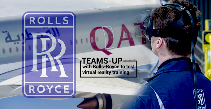 Qatar Airways Collborates with Rolls-Royce to examine VR Reality