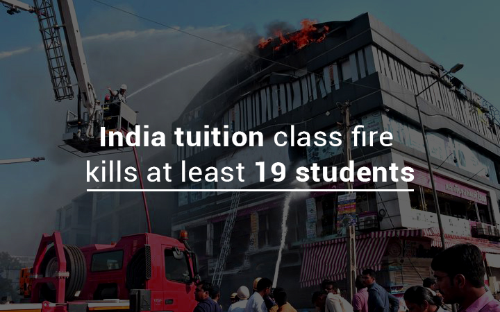 About nineteen Students Killed in Tuition Class Fire in India