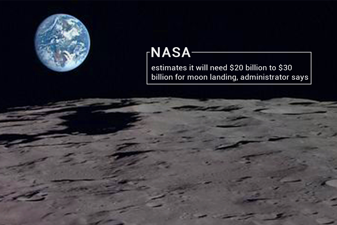 It will Cost $20 to $30 billion for Moon Landing – NASA