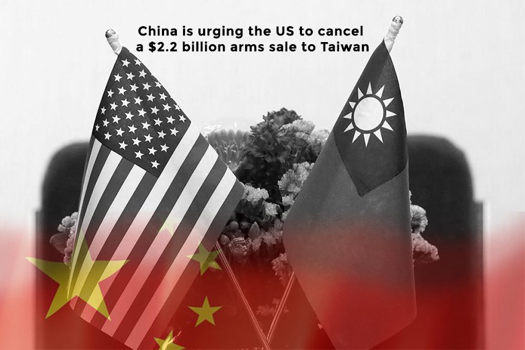 China is influencing the United States to cancel arms sale to Taiwan