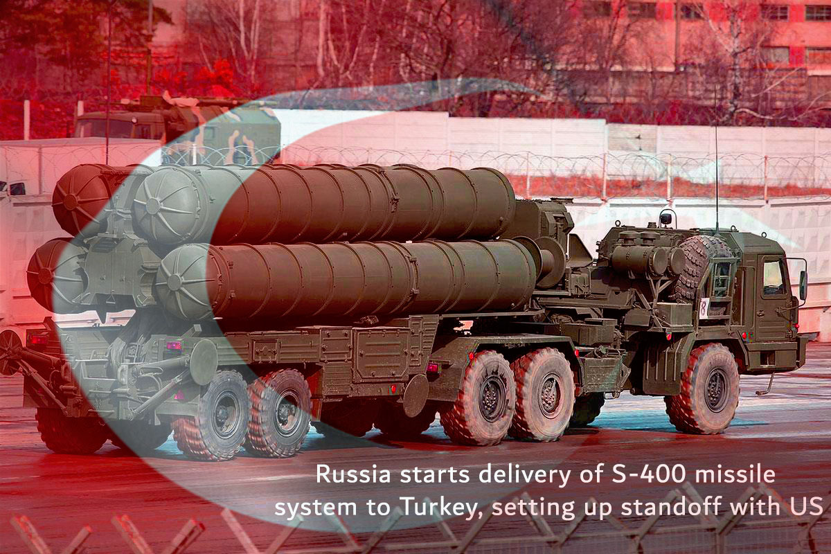 Russia Delivered the S-400 missile system first Shipment to Turkey