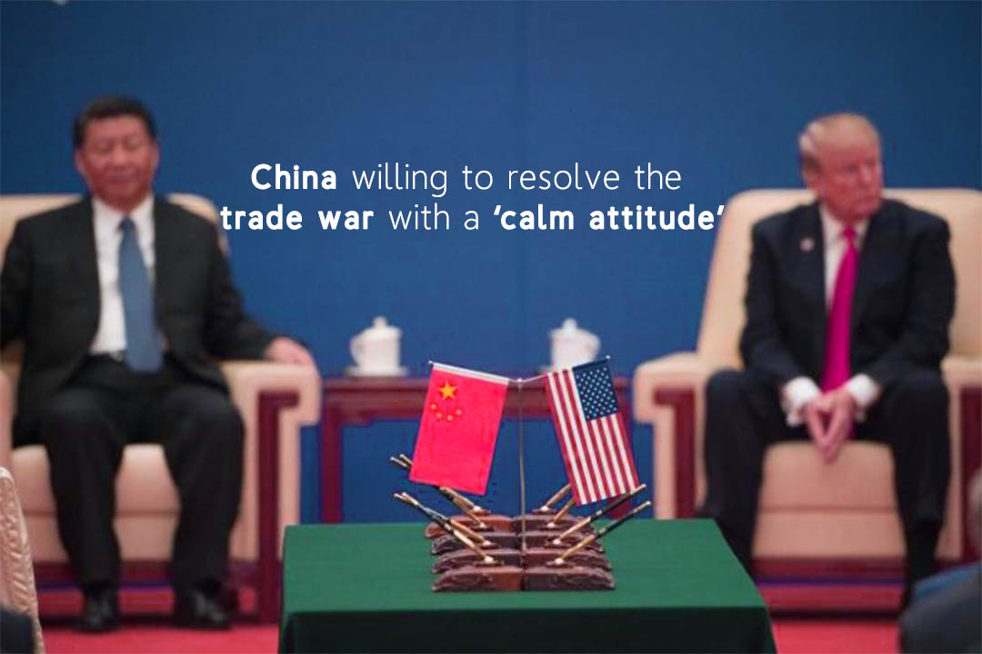 China Settles to solve the Trade War with peaceful Attitude