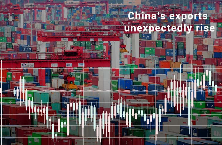 Exports of China rise unexpectedly in July