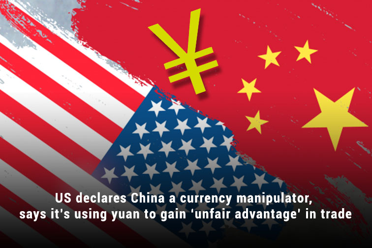 Treasury Department of US declared China as a Currency manipulator