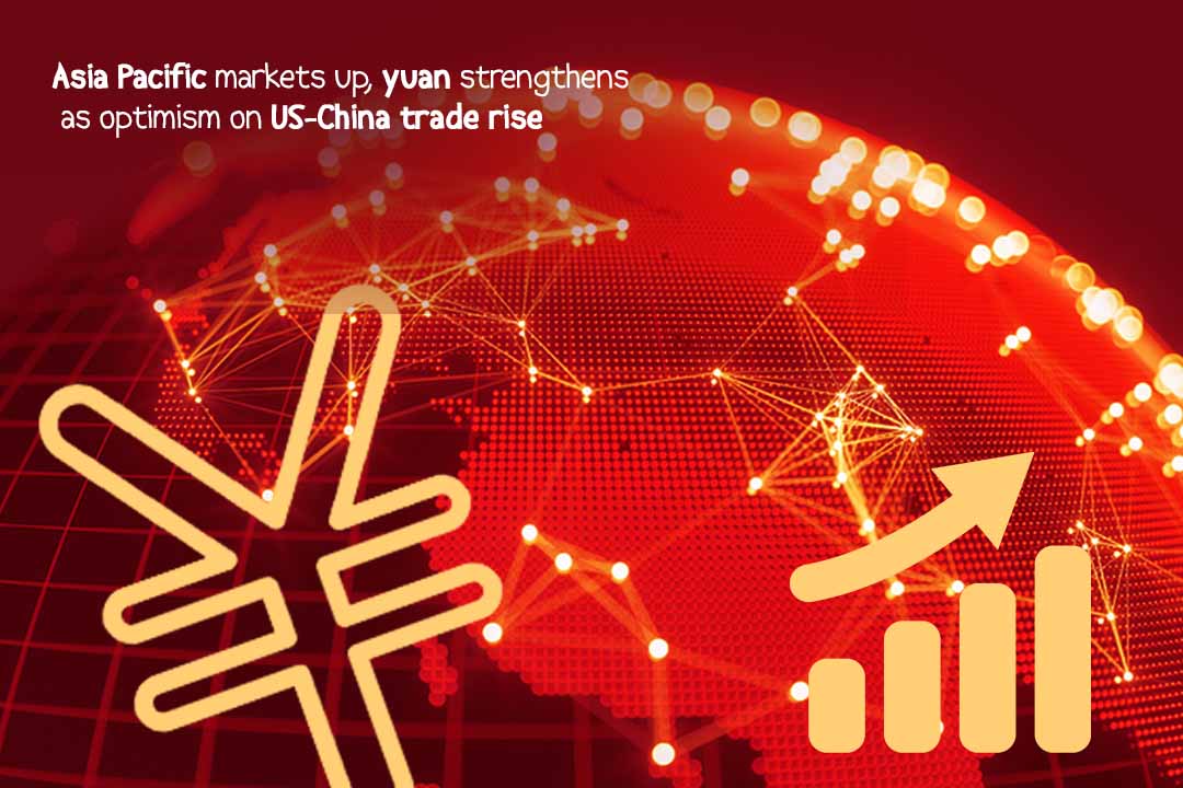 Asian Markets risen after yuan strengthens after US-China Deal optimism