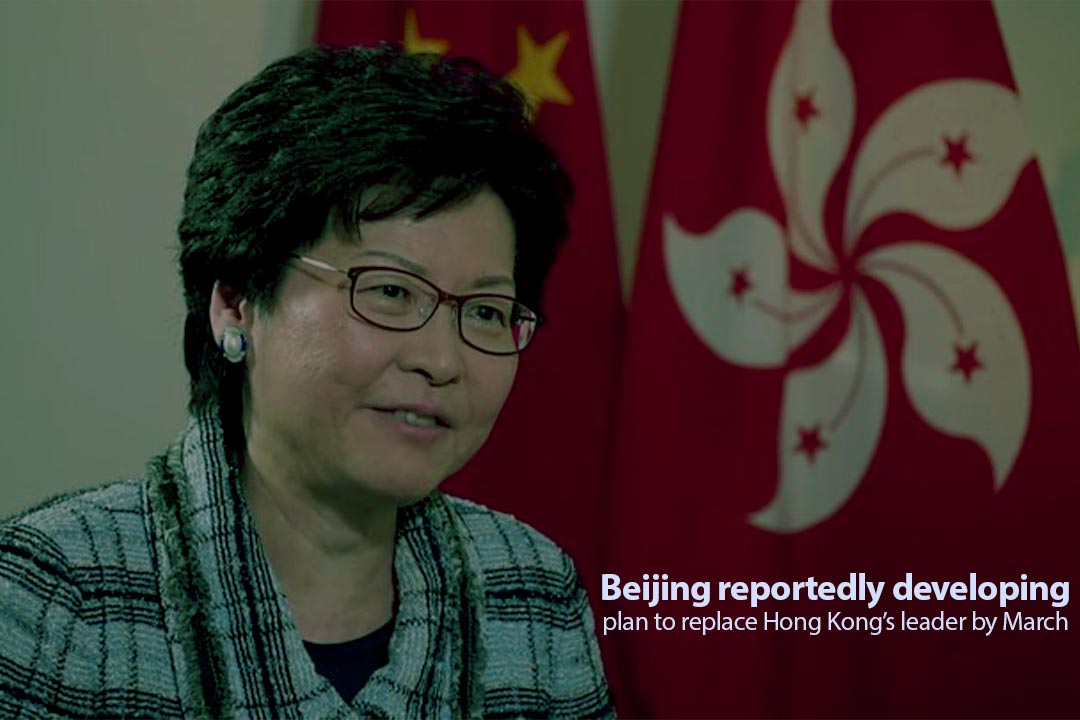 Beijing making plan to replace Hong Kong’s Carrie Lam by March