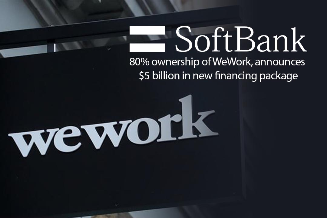 SoftBank made an Agreement to take WeWork's 80% ownership