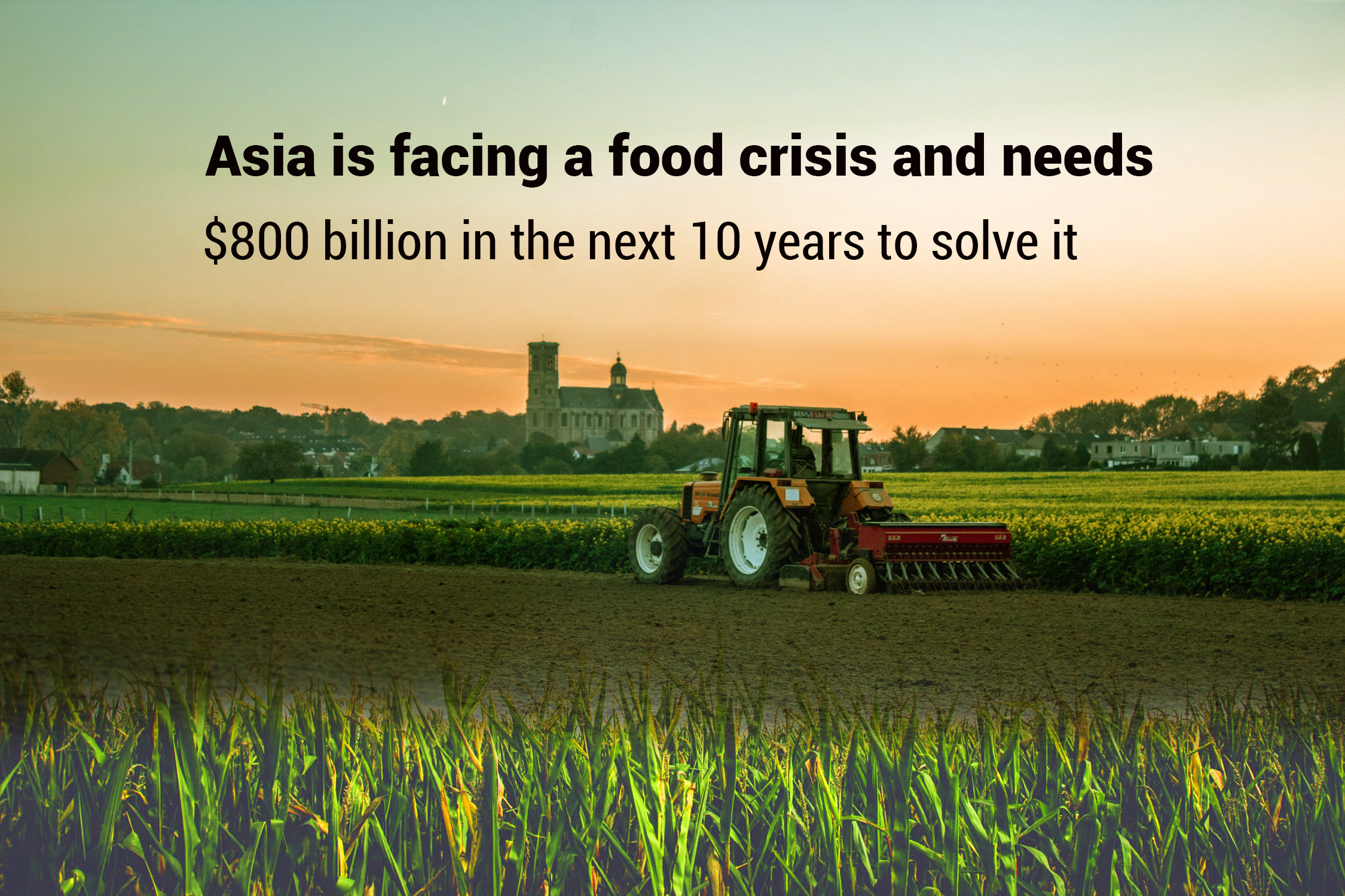 Asia unable to feed itself, needs $800 billion in the upcoming ten years