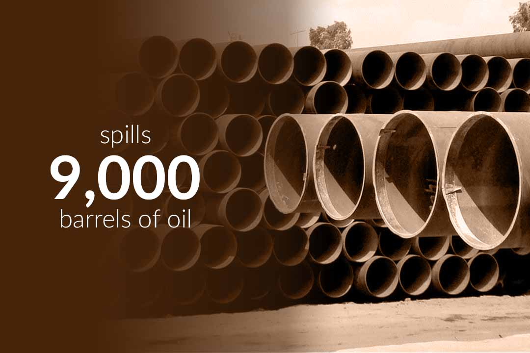 About 9,000 barrels of oil spill after leak in Keystone Pipeline