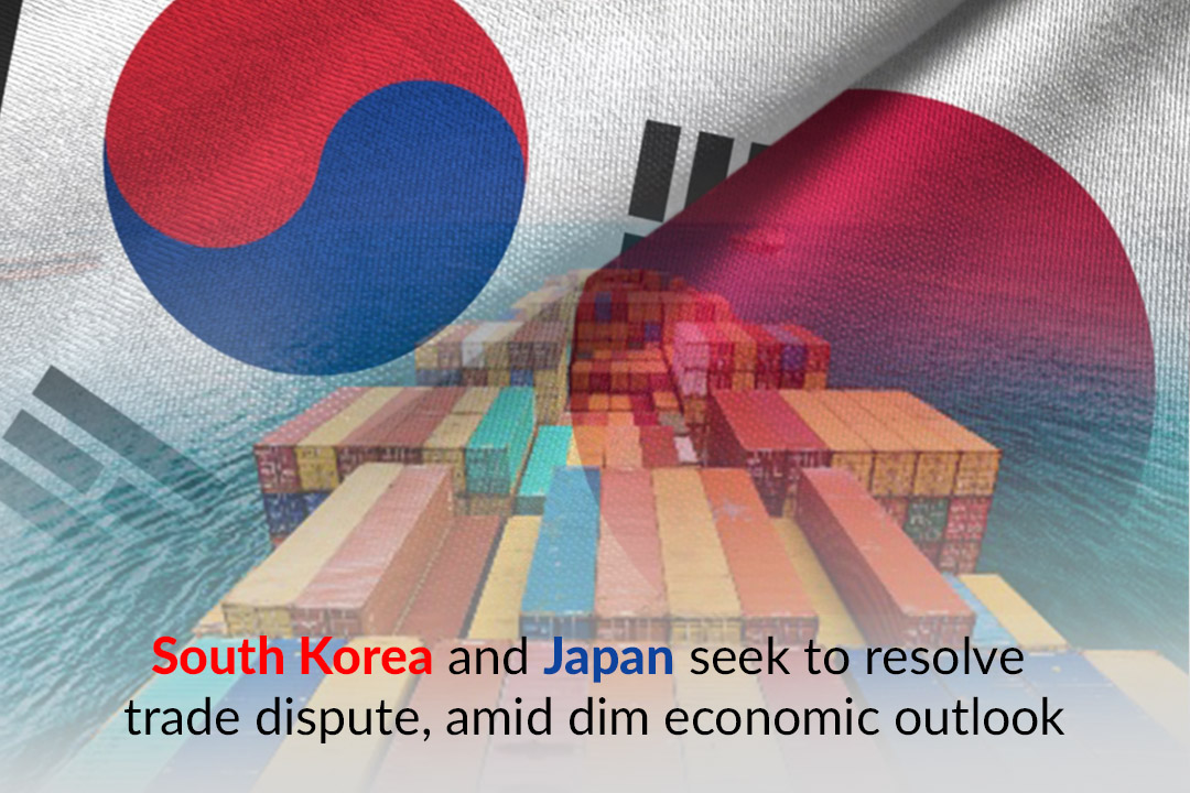 Japan and South Korea made efforts to resolve trade tensions