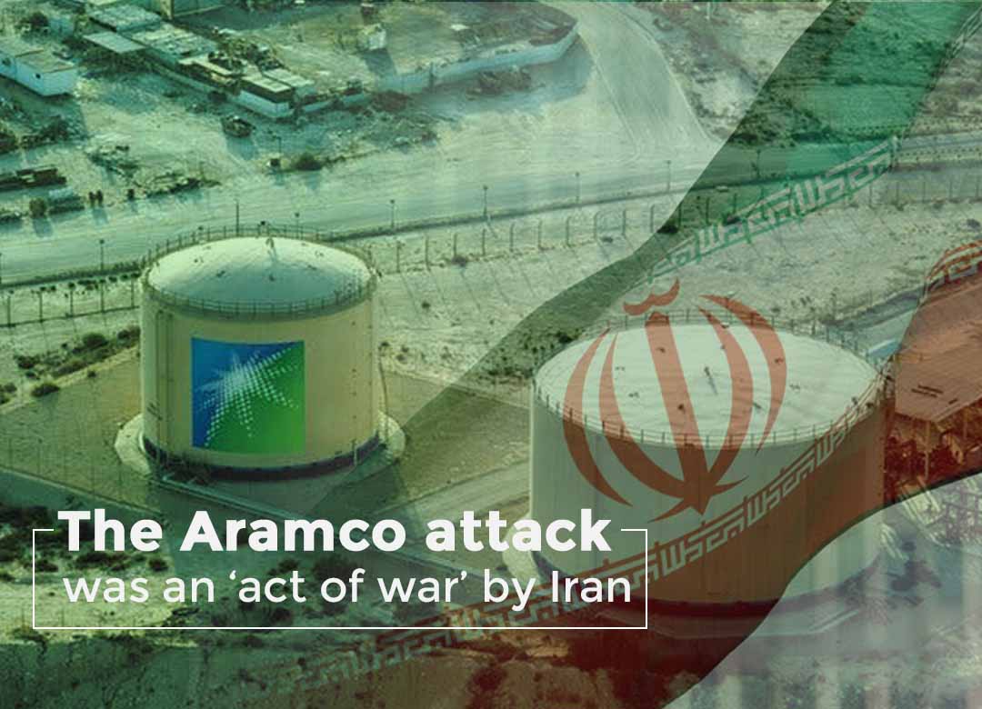 Saudi Aramco attack was a war act by Iran – Brian Hook