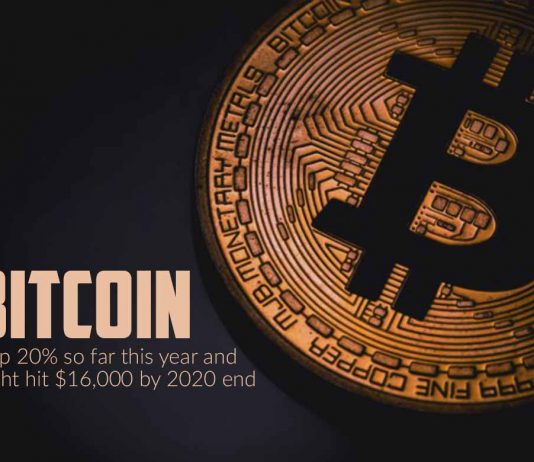 Bitcoin is surge 20% so far this year and might touch $16,000 by 2020 end