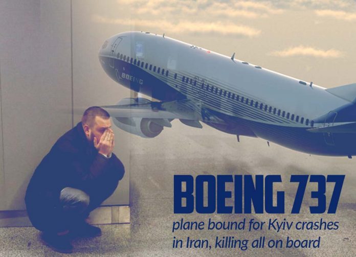 Boeing 737 of Ukraine Airlines crashes in Iran after Takeoff killing all 176