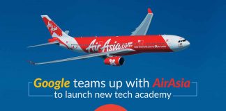 Google alog with AirAsia to launch AirAsia Google Cloud Academy