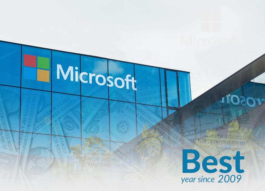 Microsoft completes 2019 as its best year since 2009
