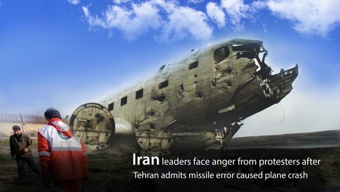 Protesters in Iran show anger after Iran admits plane crash mistakenly