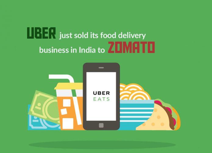 Uber just sold its Uber Eats Business in India to Zomato