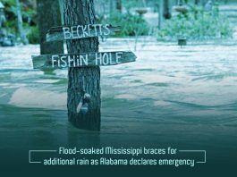 Alabama and Mississippi Announced Emergency after heavy Flood