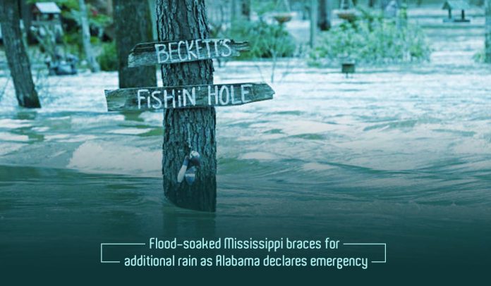 Alabama and Mississippi Announced Emergency after heavy Flood