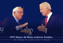 NY City Mayor De Blasio endorsed Bernie Sanders