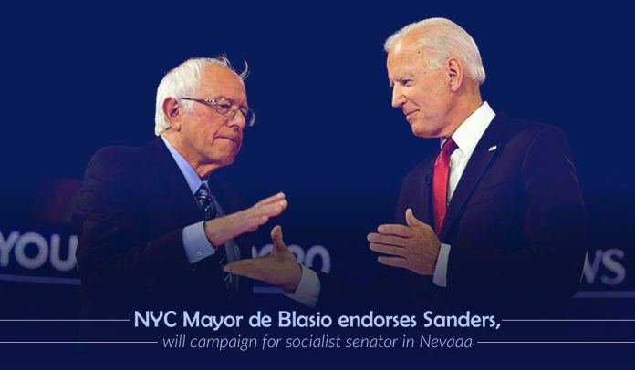 NY City Mayor De Blasio endorsed Bernie Sanders