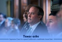 Texas filed a suit to ask SC to revoke California ban
