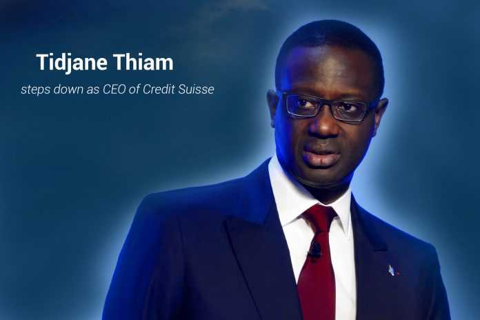 Tidjane Thiam steps down as CEO of Credit Suisse