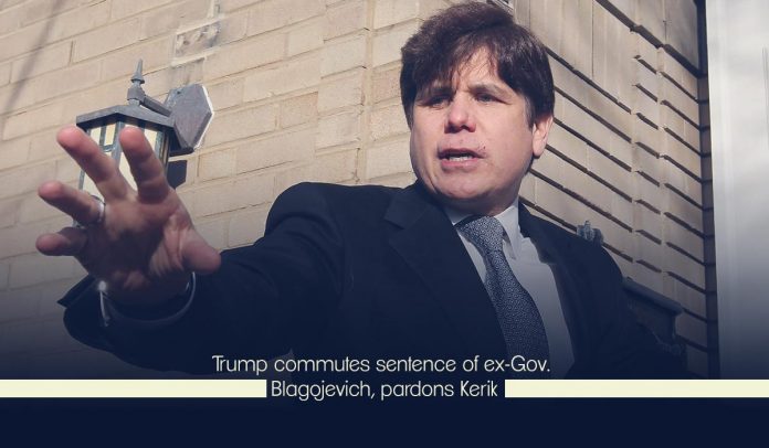 Trump commuted former governor, Blagojevich's sentence, forgives Kirk