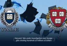 Yale and Harvard under investigation over million worth foreign gifts