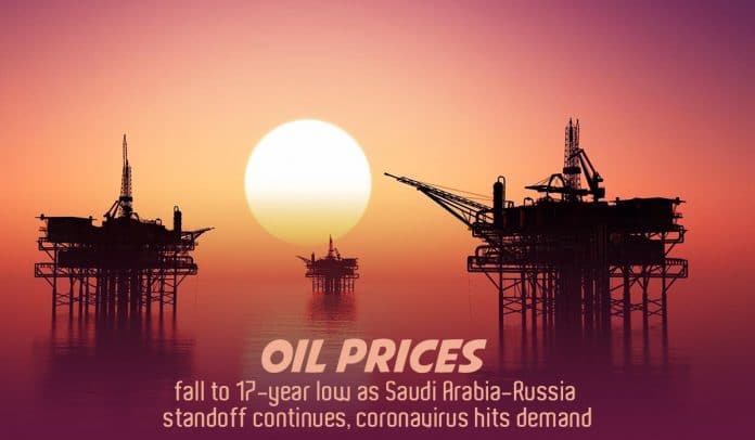 Oil Prices plunged to 17-year low level as KSA-Russia standoff continues