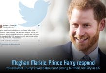 Prince Harry replied to Trump’s tweet about the U.S. not Pay for their security