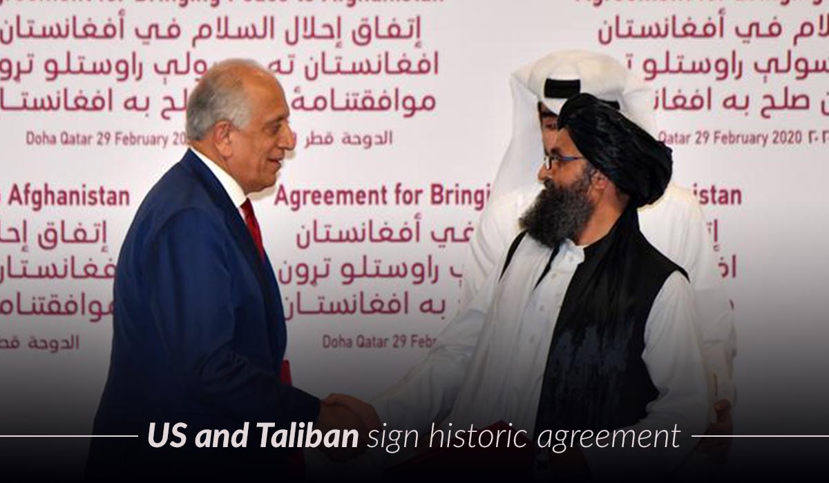 United States Signed A Historic Peace Agreement With Taliban 