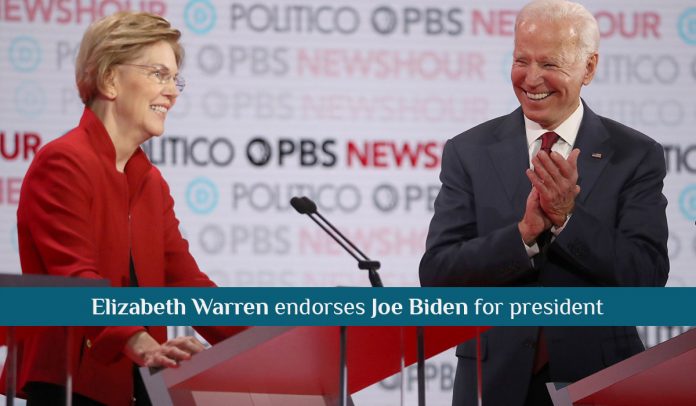 Sen. Elizabeth Warren officially Endorses Joe Biden for President