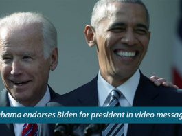 Former U.S. President Obama endorsed Joe Biden for U.S. President