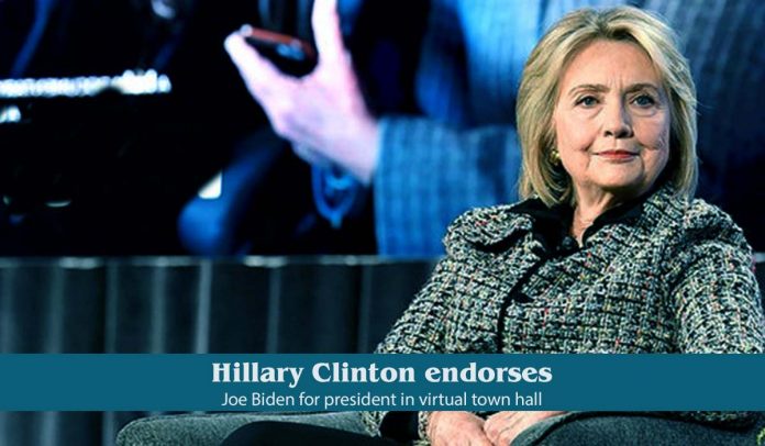 Hillary Clinton endorsed Former Vice-President Biden for President