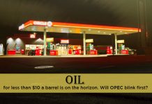 Oil below $10 per barrel is on the horizon