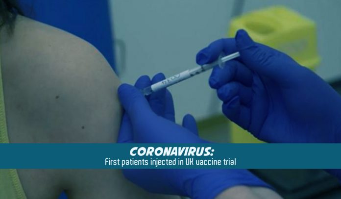 Oxford University injected first human vaccine trial in the UK