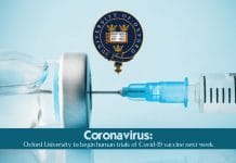 Oxford University to start Coronavirus vaccine human trials next week