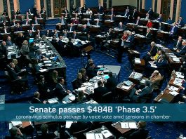Senate passed $450B Package by voice vote to back small businesses