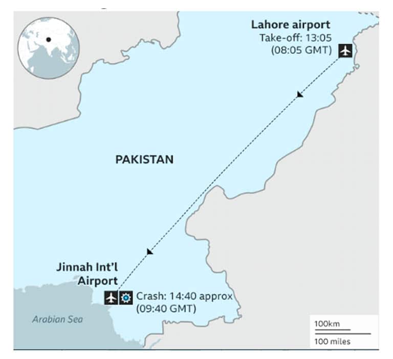 Several killed as PIA plane crashed on Homes in Karachi