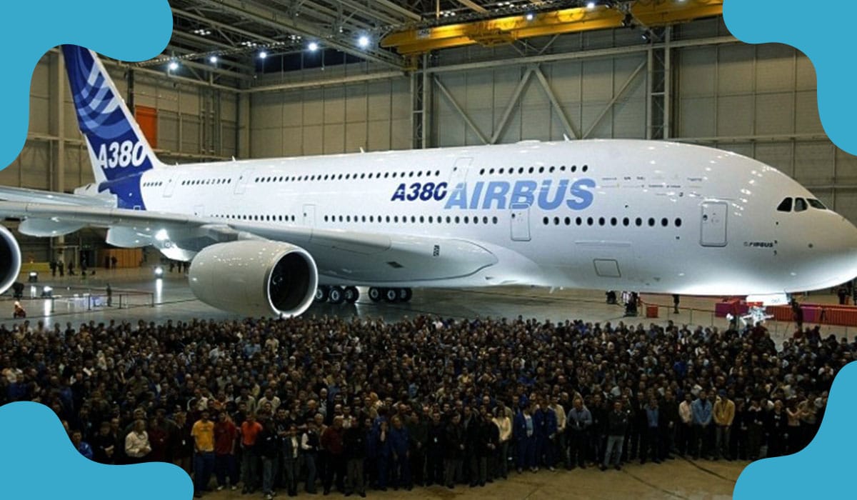 Assembling of last ever Superjumbo Airbus A380 