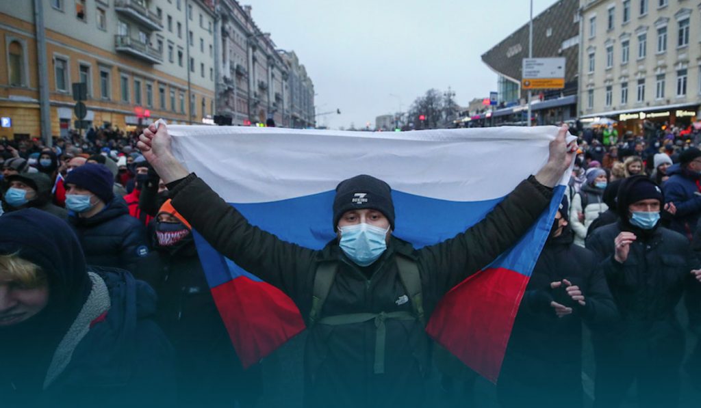 Ovd Info Says More Than 1000 Russians Detained At Pro Navalny Protests