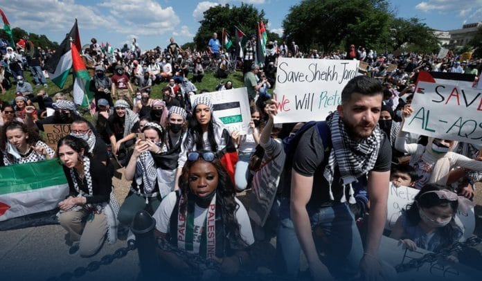 People across America joined pro-Palestinian Demonstrations over the weekend