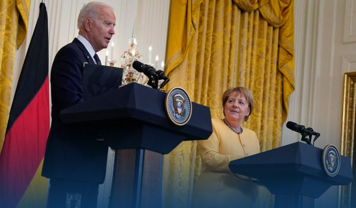 President Biden Gives Germany Chancellor Angela Merkel a White House Farewell