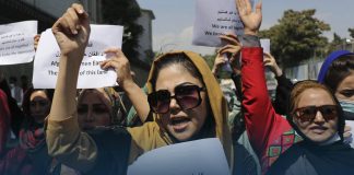 Afghan Women Protested for Giving Them Equal Rights as Taliban Seek International Recognition