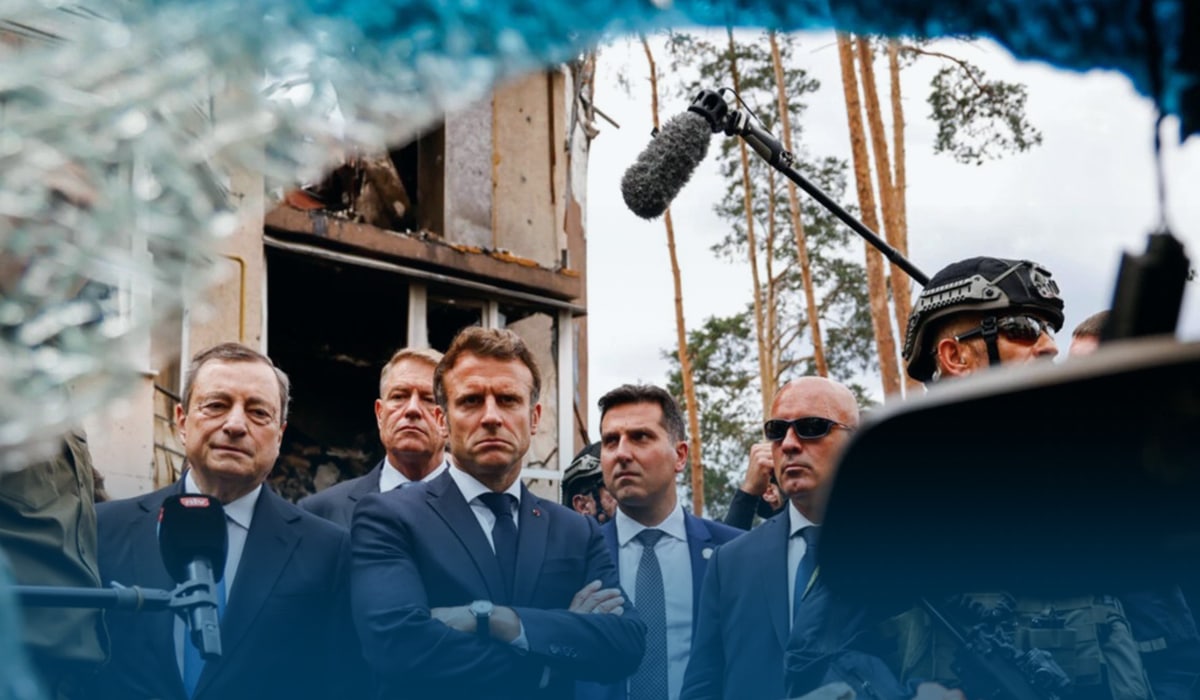 Leaders from Italy, France, Germany, and Romania Visit Ukraine