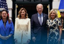 Jill Biden, Olena Zelenska Meet at the White House